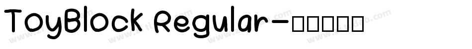 ToyBlock Regular字体转换